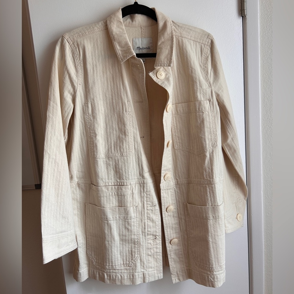 Madewell Chore Jacket in Cream